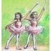 Ballet Ballerina dancers Girls Nursery Art, print painting Dance Childrens