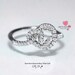 Heart Knot Diamond Ring 14K   .