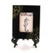 Framed Seahorse black on ivory