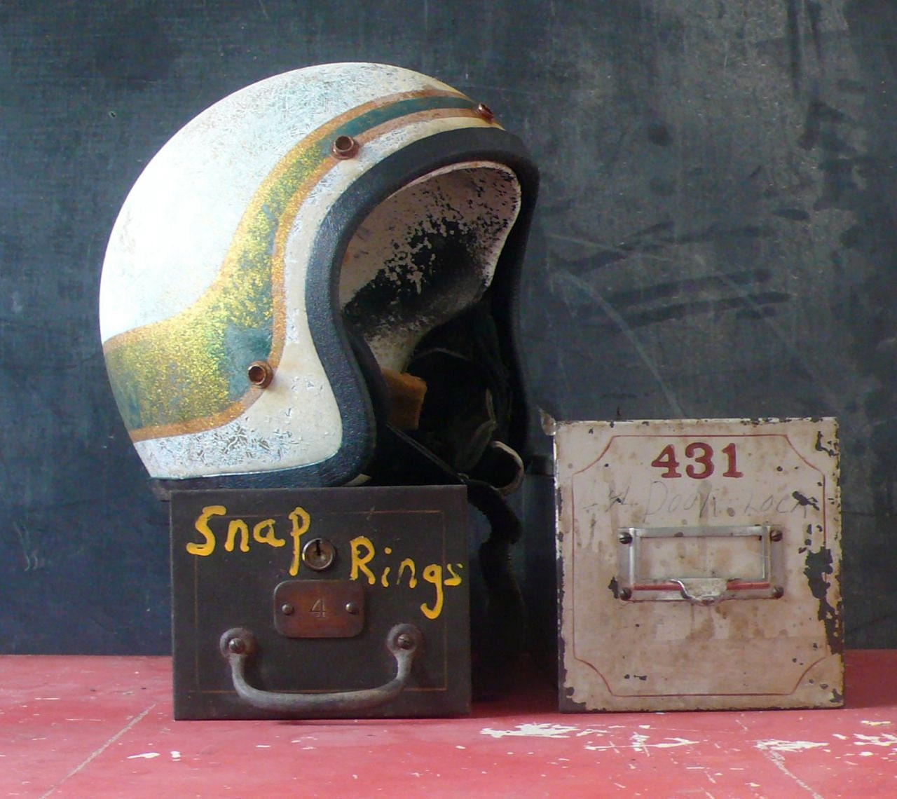 Late 60's early 70's motorcycle helmet