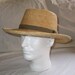 RESERVED for The Rivermouse SALE Mens Vintage Raffia Straw Brimmed Hat was 24.95 now 20.95