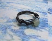 Size 8 Sleep Heals All Jade Wire Wrapped Ring in Bronzed Aluminum FREE SHIPPING & GIFTWRAPPING wiredteam