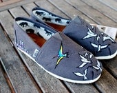 BE YOURSELF custom hand-painted TOMS shoes