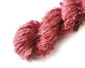 Banana Fiber yarn, art yarn, vegan, coral
