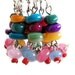Bead stitch markers, gift for knitter, wire dangles handmade, gift for her