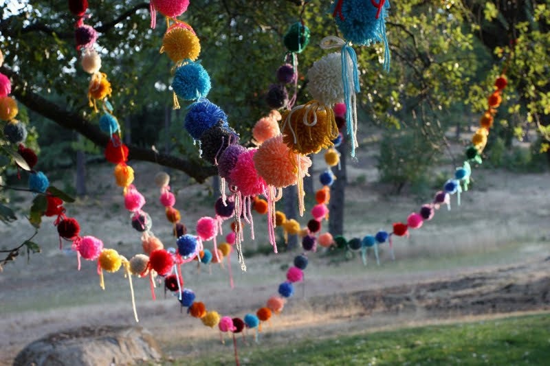 10 POM POM GARLANDs Choose your color req36857