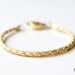 TINNLILY Golden Sliver Leather Bracelet