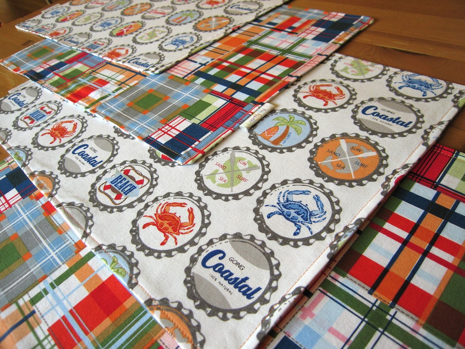 Nautical Placemats 4 with Beach Theme by ItsHandmadebyArianne