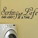 vinyl wall decal quote Laundry room Sorting out Life one load at a time