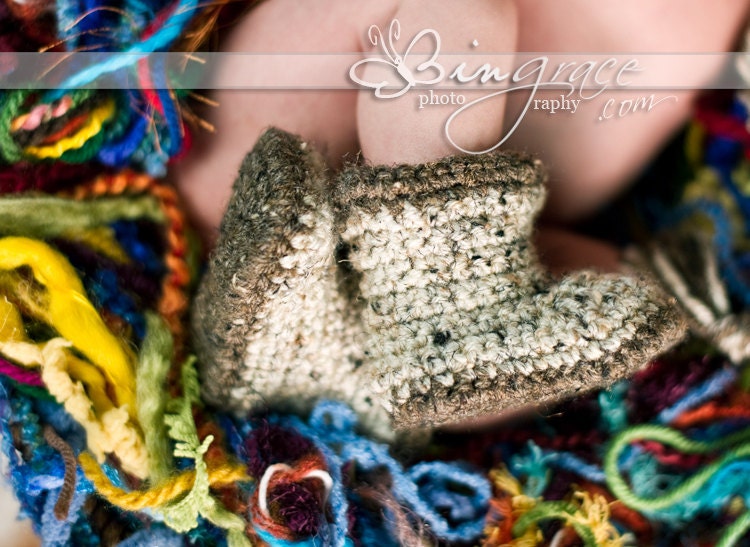 Crochet Baby Owl Boots