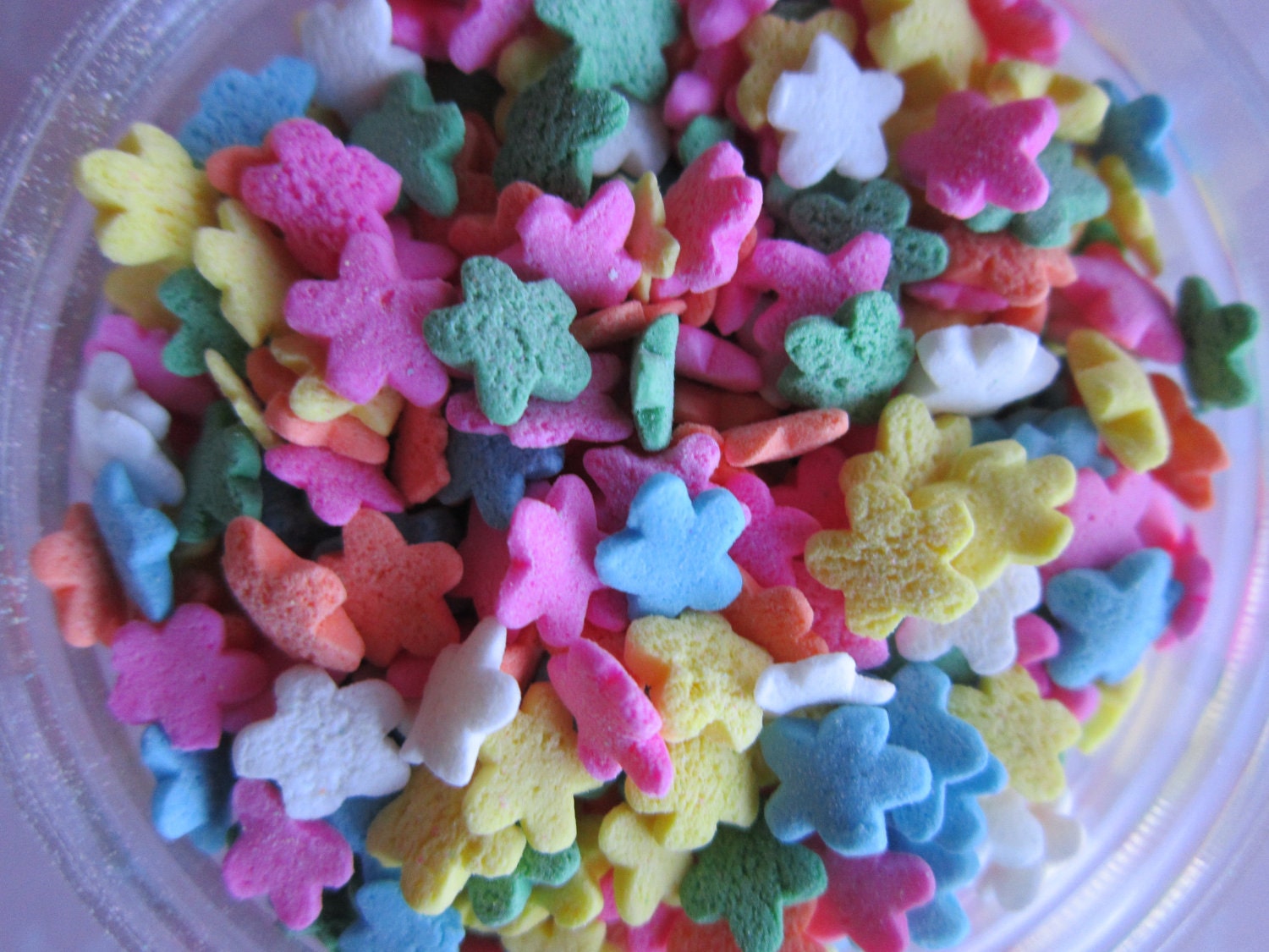 4oz Mini Daisy Flower Pastel Candy Confetti Quin Cupcake Sprinkles