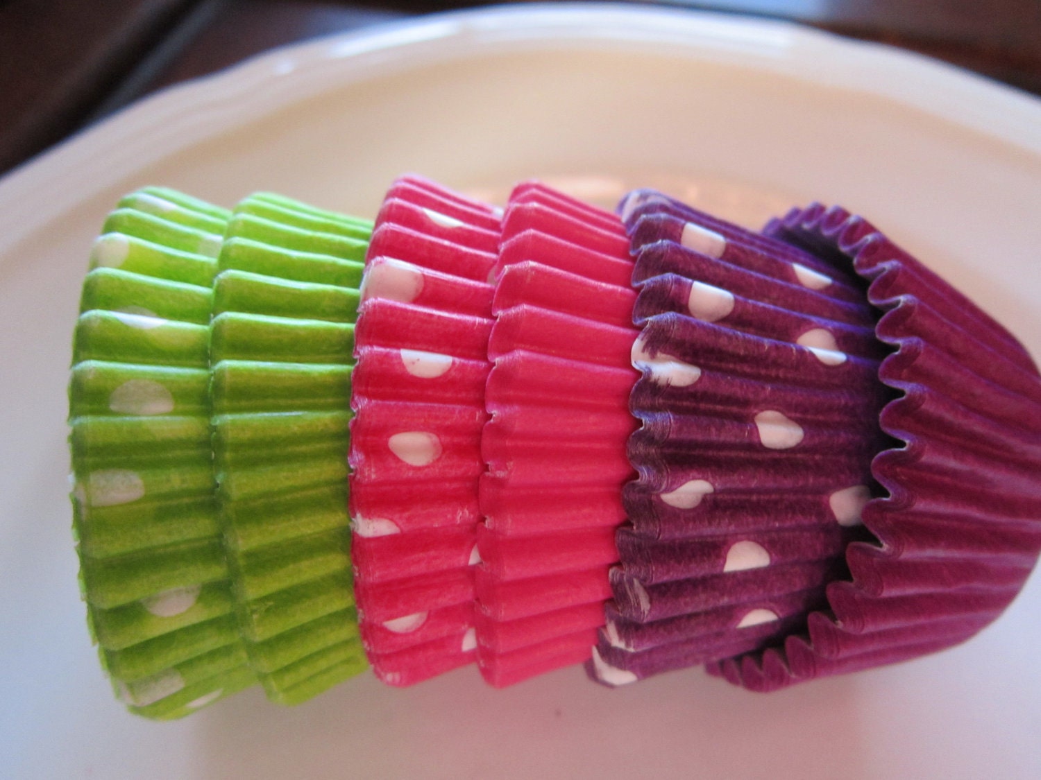 60 Assorted Lime Green Hot Pink Purple Mini Baking Cup-Cake Pop-Candy Cup Il_570xn