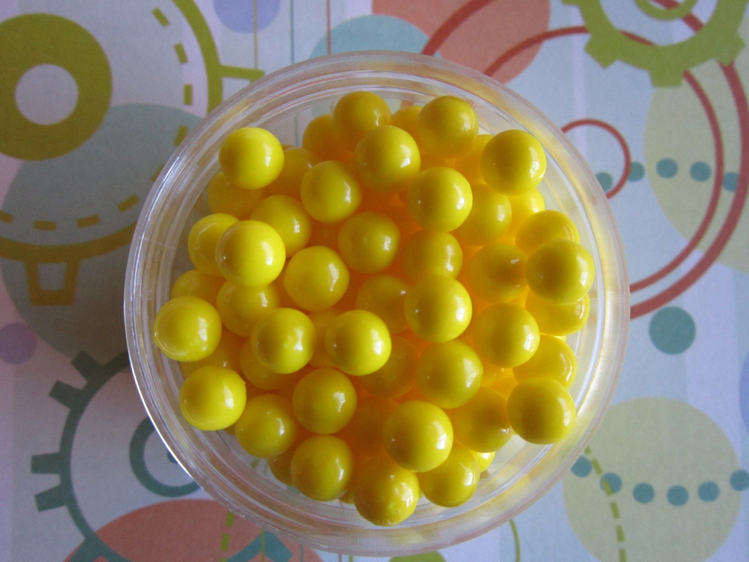 2oz Yellow Candy Bead Sugar Pearl Cake Cupcake Decorations Il_570xn