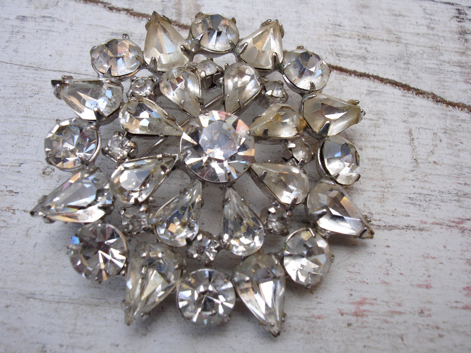 Rhinestone Vintage Brooch