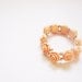 Roses romantic flower bracelet- pale pink color-  nude combo roses beads shabby chic