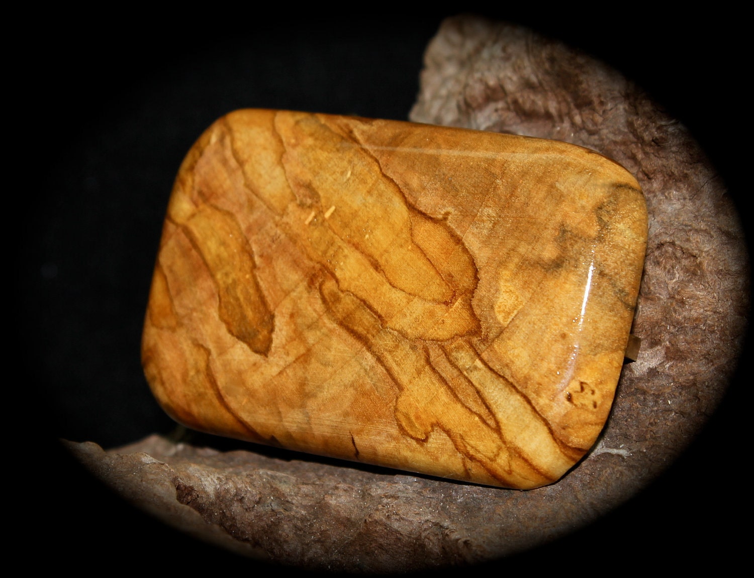 Handmade Ambrosia Maple Burl - Exotic Wood Belt Buckle - HIGHLY FIGURED - For your formal or casual wear - Unisex -