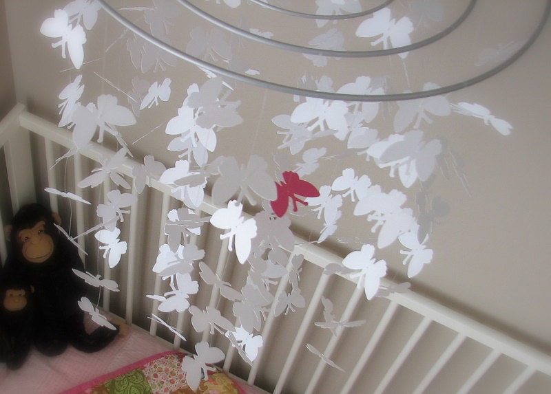 Custom order - Butterfly baby mobile