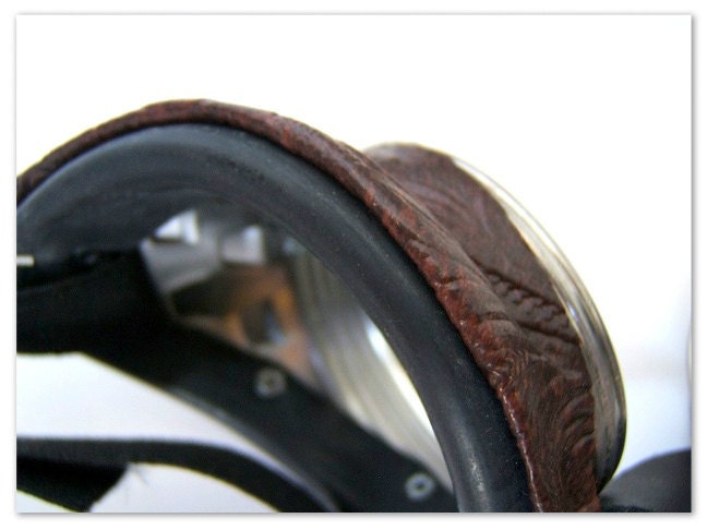 Grey Rose Vintage style Steampunk goggles. Classic Victorian Cameo