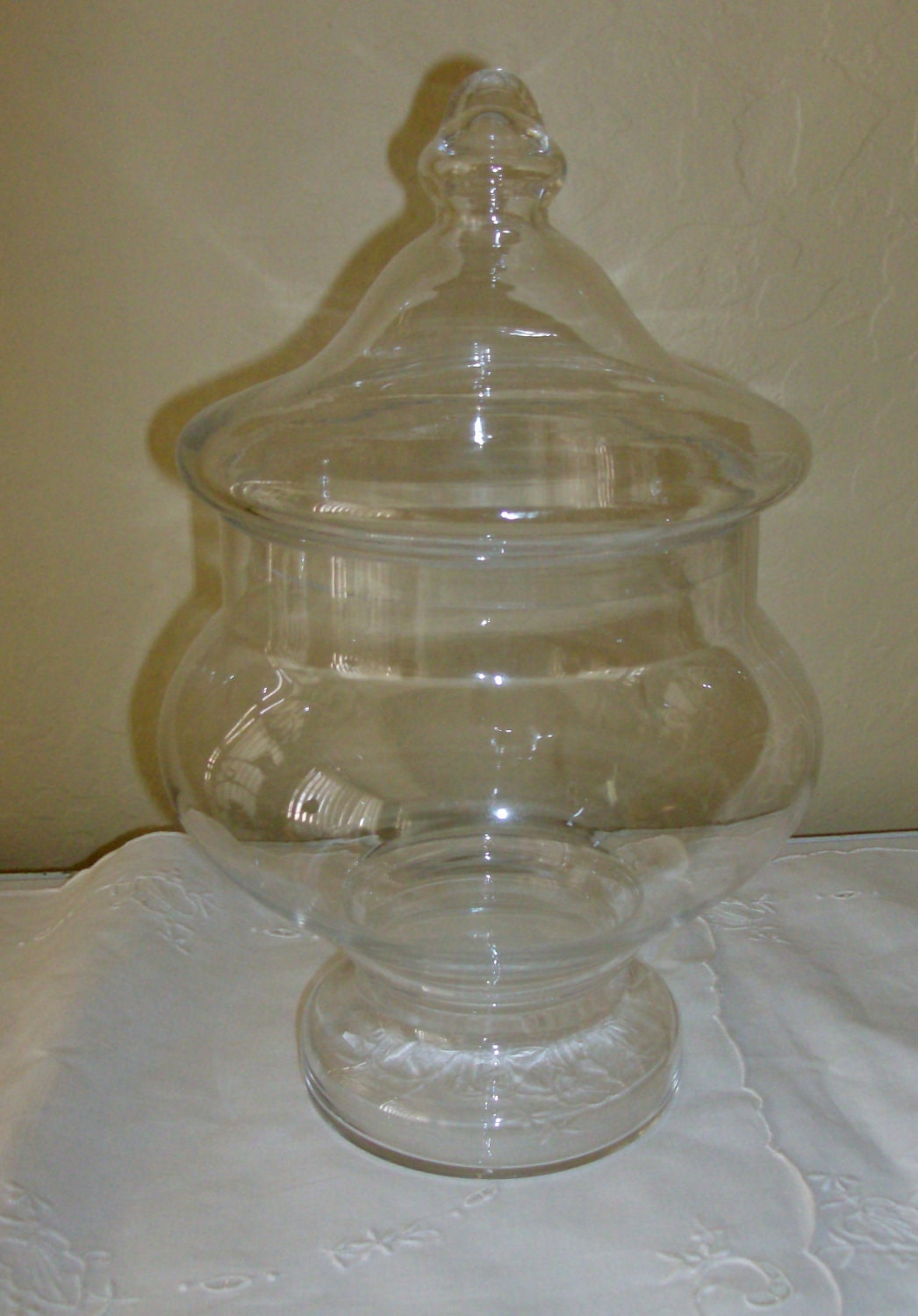 Large Apothecary Jar and Lid