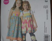 Girls Top and Jumper Pattern, McCalls 6313 - Sizes 2, 3, 4, 5
