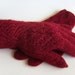 Hand Knitted Gloves - Dark Red