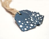 BOGO SALE Gift tag Midnight Light Bubbles price tags. Set of 15.