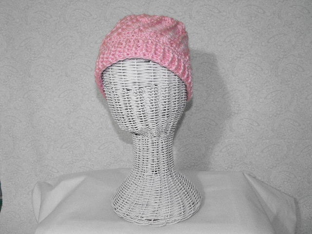 Crocheted Hat - Pink - Just In Time For Gift Giving - Pink For The Cure