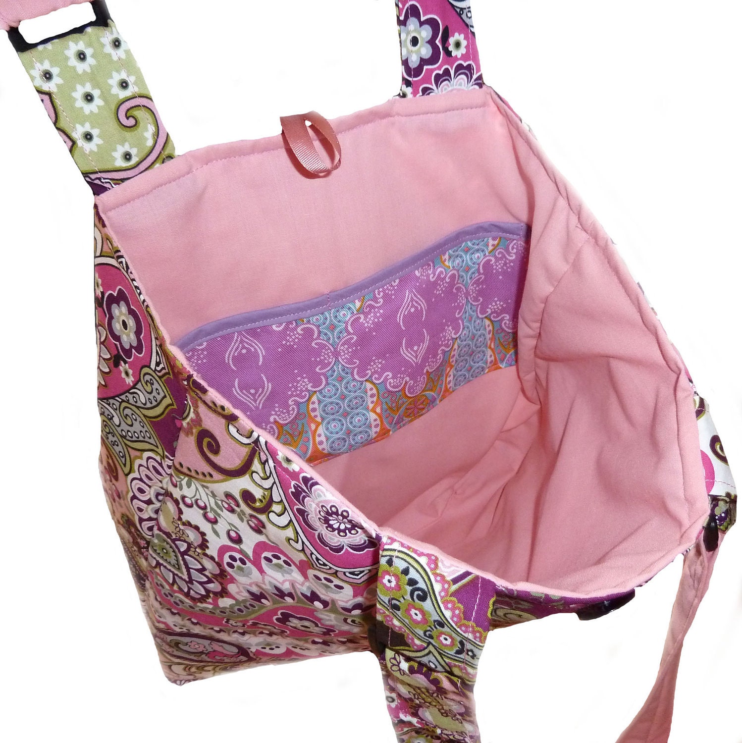 Bright Pink Paisley Shoulder Bag
