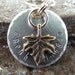 Pet Tags - Pet ID Tag - Dog Collar Tag with Leaf, Flower or Tree of Life Charm, Personalized