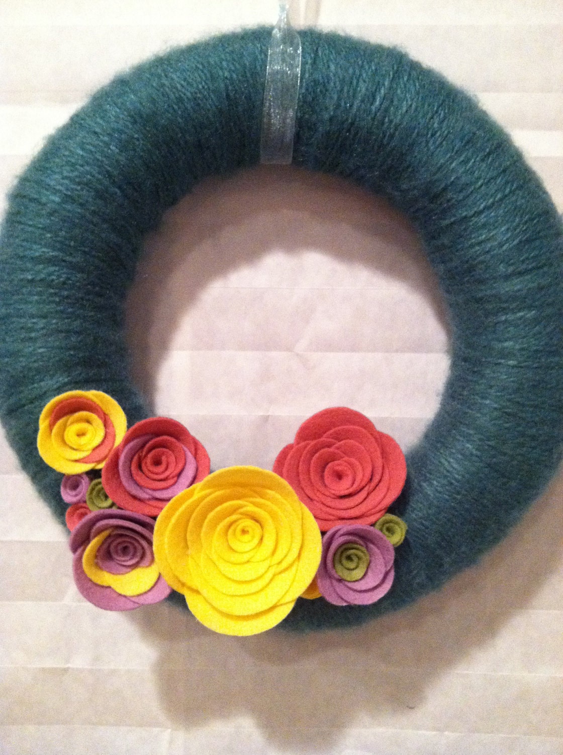 Yarn Wreath 10"