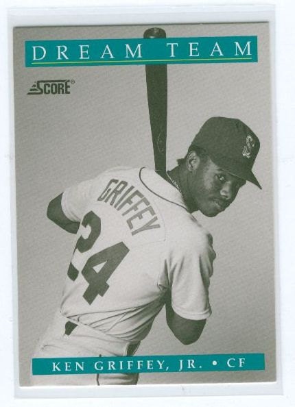 Vintage 1991 Ken Griffey Jr 892 Center Field Dream Team SCORE Baseball Card - winterparkcollect