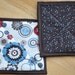 Potholders Spiral flowers and polka dots