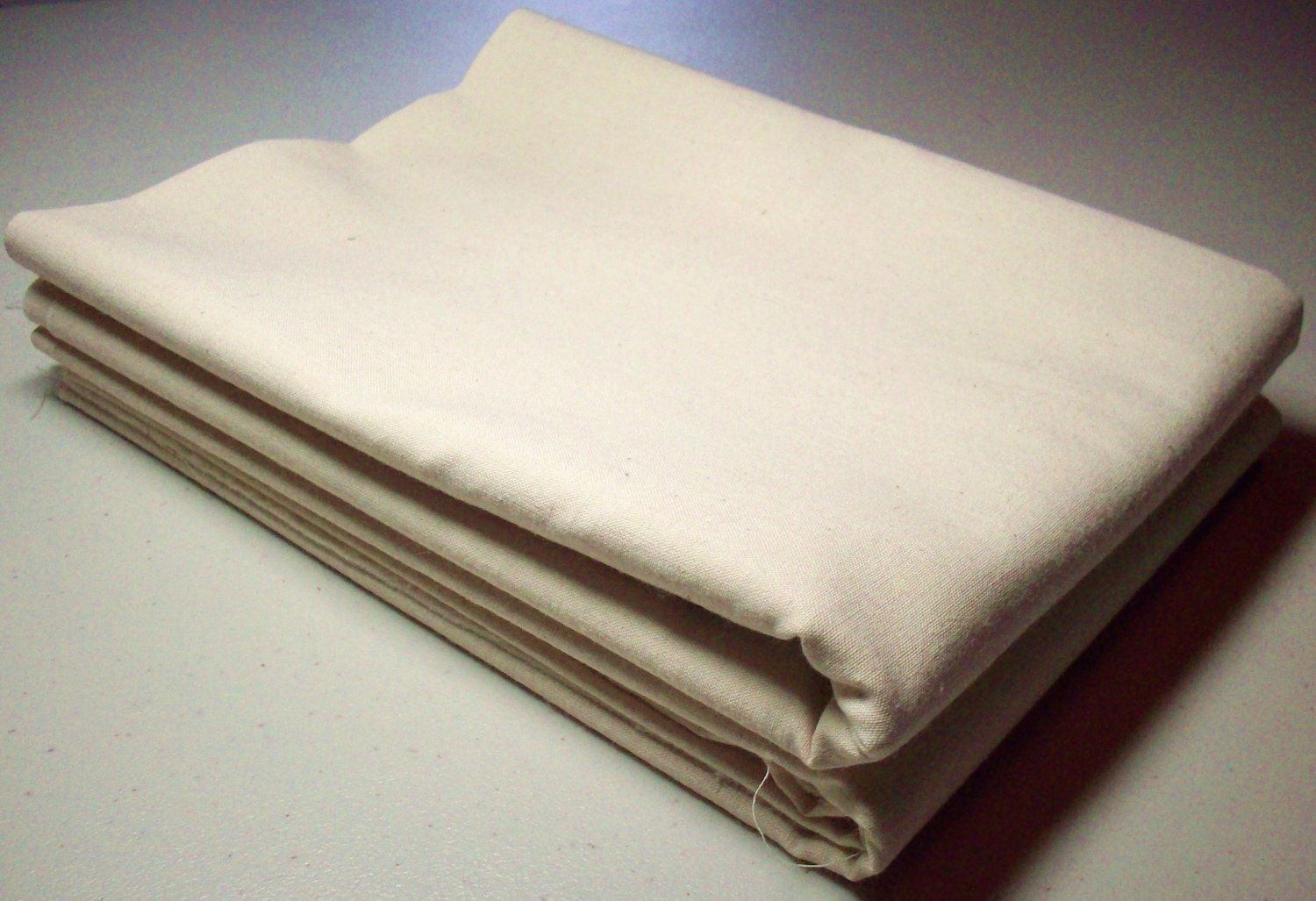 One Half Yard 100 Natural Cotton Muslin Fabric by OldSkoolKrafts