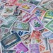 Flora and More - 50 Vintage Postage Stamps - International (Europe, Asia, Africa, South America, US) - 1890-1960's