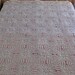 1920s French crochet quilt cover rose pink lining, now with FREE SHIPPING