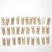 Set of 30 Mini Wooden Clothespins / Small Pegs for Crafts, Packaging, Photo hanging, 25mm or 1 inch long
