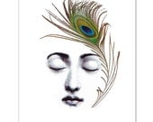 The Peacock Feather - ART Print 8 x 10"