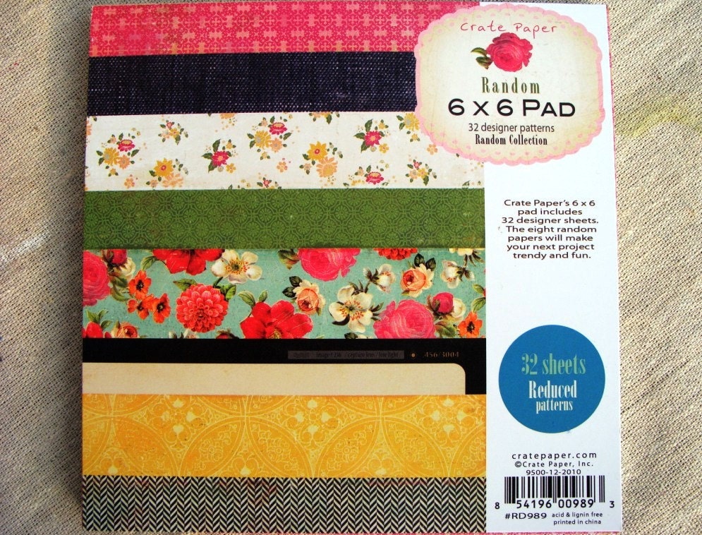 6x6 Paper Pack - Crate Paper - Random Collection