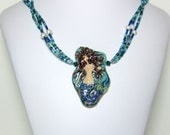 Mermaid Necklace In Ocean Blue & Green