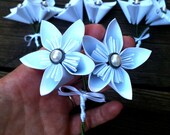 Kusudama flower boutonniere made to order set of 5