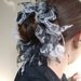 Black/White Lace Scrunchie