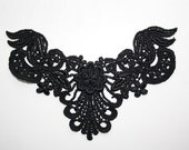 3 Lace applique - gothic victorian venice yoke collar - 3 PIECES