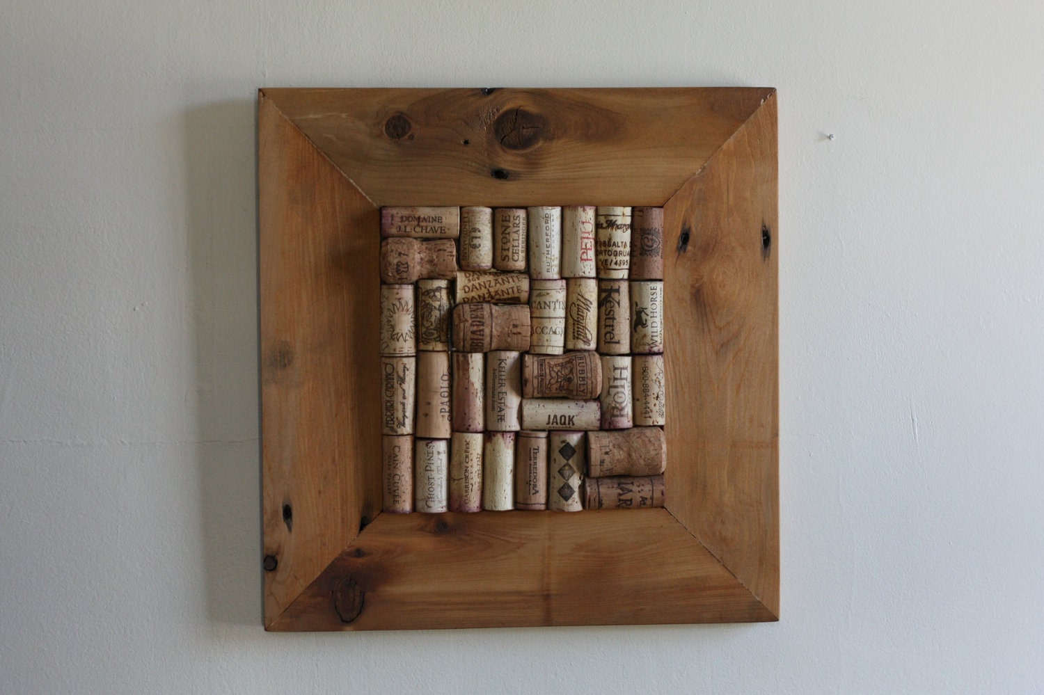 Upcycled Wine & Champagne Cork Board