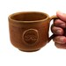 Mustache Mug: Brown Ceramic Mug, Cup, Unique Pottery Gift for Men, Fathers Day Gift for Guys by MiriHardyPottery