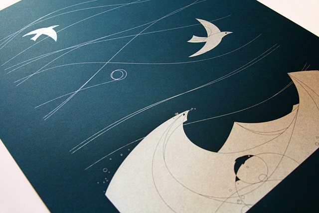 Turbulence - AIGA Artisan Activist 2011 Screen Printed Poster