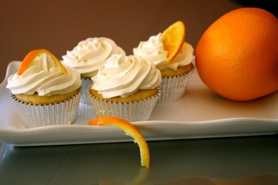 Orange Vanilla Bean Cupcake