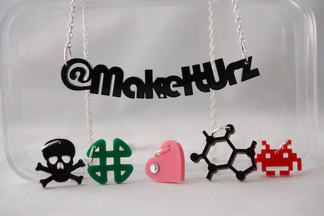 Custom Twitter Necklace (with FREE charm)