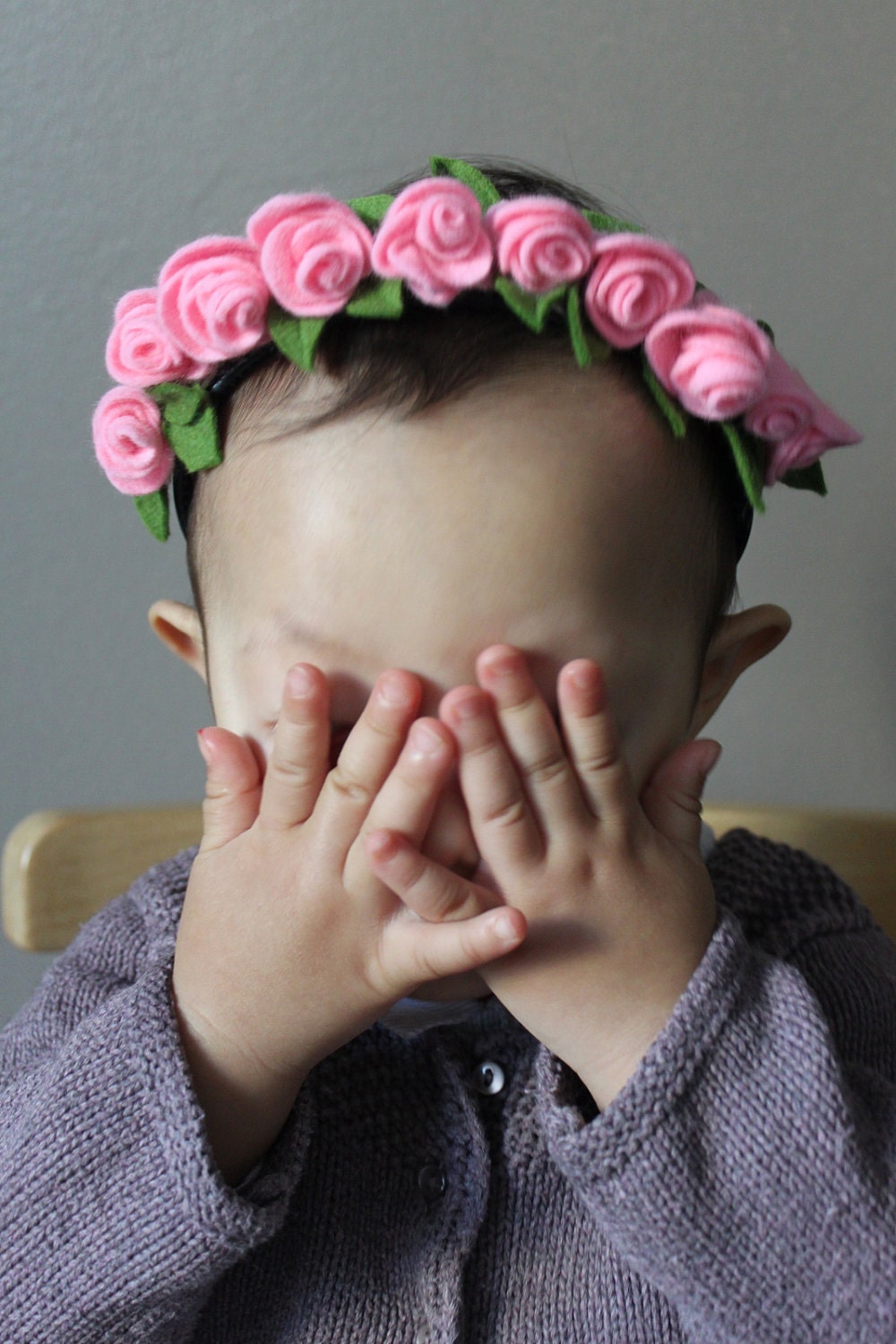 Beautiful headband for children or adult in felt /Serre-tête enfant ou adulte avec feutrine