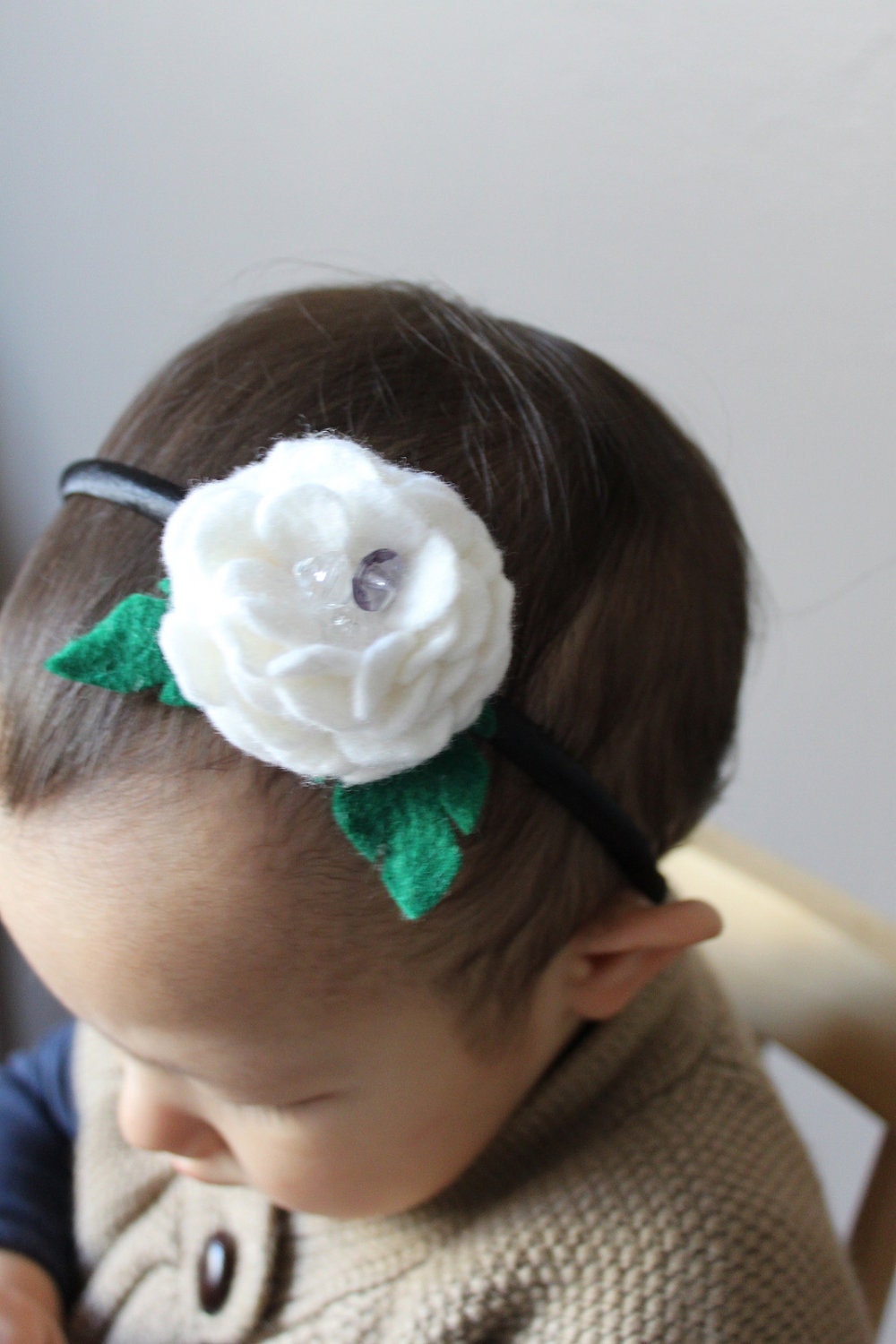 Beautiful headband for children or adult in felt /Serre-tête enfant ou adulte avec feutrine