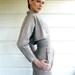 1950s Suit: Dress and Jacket by Karen Stark for Harvey Berin - Side Button Light Tan Wool/Silk from Bergdorf Goodman New York